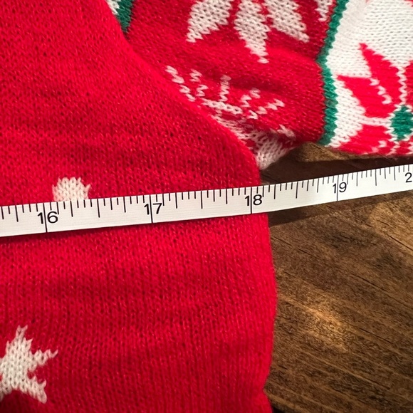 SoCal Look Festive Red Ugly Christmas Tree Sweater, medium, EUC, holiday, party - Picture 4 of 6
